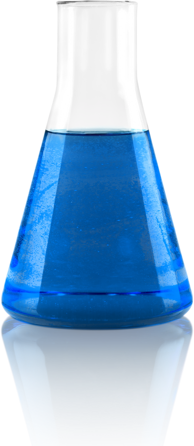 Laboratory Flask with Liquid